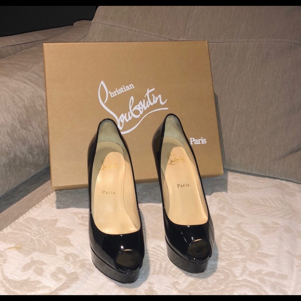 Black Patent Leather Louboutin from Nordstrom